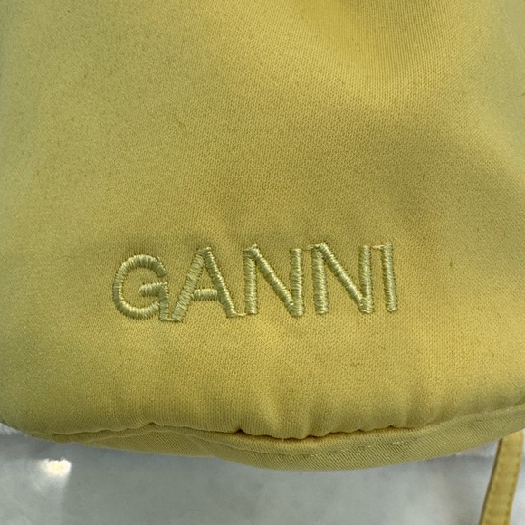 Ganni | Ruched Satin Bucket Bag - Picture 5 of 11